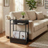 Table,3-Tier Narrow Side Slim End Table with Storage Shelf,Modern Sofa Table Thin Side Table for Narrow and Small