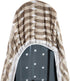 HOMZ Premium Standard Width Ironing Board Cover and Pad, Taupe/Brown/White Pattern
