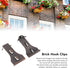 TOPINCN 8pcs Brick Hook Clips, Sturdy Steel Utility Hooks for Home Storage, No Tools Required