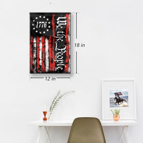 We The People 1776 Flag Double Sided 12x18in Betsy Ross American Constitution Flags for Yard Lawn Home Decor