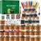 IRmm Witchcraft Supplies Kit, 85 PCS Wiccan Supplies and Tools, Include Dried Herbs,