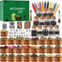 IRmm Witchcraft Supplies Kit, 85 PCS Wiccan Supplies and Tools, Include Dried Herbs,