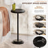 24.4" BLUEWEST Drink Table, Tall Compact Side Table with Phone Slot and Weighted Base, Durable Pedestal Table Accent