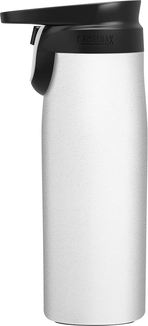 CamelBak Forge Flow Coffee & Travel Mug, Insulated Stainless Steel with Non-Slip Silicon Base, 20oz, White