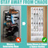 Tiblue 35 Mesh Pockets Over The Door Shoe Organizer, Hanging Shoe Rack for Closet Entryway Bedroom