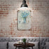 Christian Wall Art Bible Verses Metal Sign Prints, Rustic Religious Floral Plants Gifts, Inspirational Farmhouse