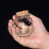 Clear Glass Bottle with Cork Stopper, Assorted Shapes, 1 Piece (Round Ball)