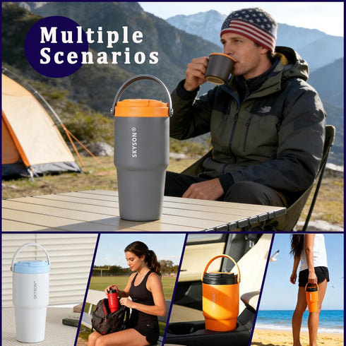 Machine,20 oz Portable Coffee Maker Mug for Travel,Mini Espresso Coffee Thermos Cup with Lid Fast Extraction Electric