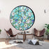 Coavas Decorative Window Privacy Film, Heat Control Sun Blocking Stained Glass Window Film, Floral Design Static Cling