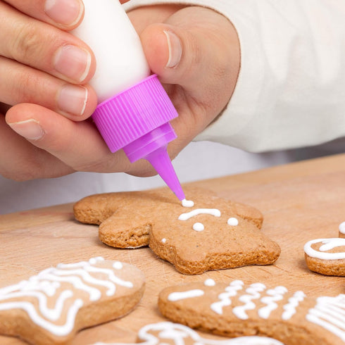 Free Hand Writer Bottles, 10 Easy Small Squeeze Bottles (1 and 2 Ounce) for Cake and Baking Decoration
