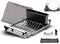 Cuisine Magnifique! Home Dish Drying Rack, Adjustable Length, Includes Kitchen Towel, French-Inspired Space-Saving