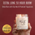 Fall Candles - 'Hello Fall' Candle with Cinnamon, Spice & Pumpkin, Essential Oils, 9oz Jar, 50Hr Burn