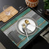 Vandarllin Placemats Set of 6, Retro Rustic Barn Wood Texture, Washable Stain Resistant Table Mats
