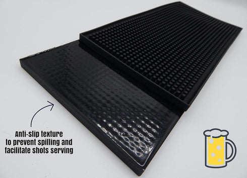 6x12 (1) Set Bar Mat for Cocktails and Coffee Bar Perfect Dish Drying Mat - Professional Bar Spill Mat Perfect Barware
