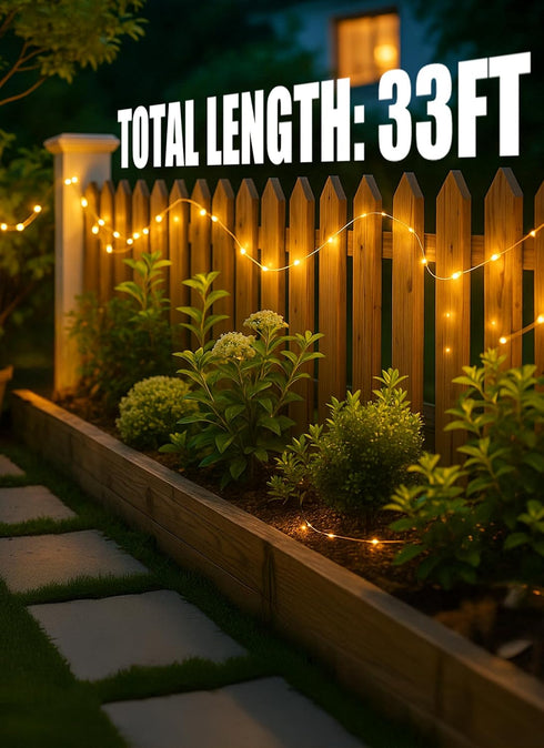 6 Packs 198Ft 600 8 Minetom Solar String Lights for Outside, Total LED Outdoor Solar Fairy Lights, Modes Balcony Lights