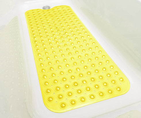 39x16 Extra-Long Non-Slip Bathtub & Shower Mat (Smooth/Non-Textured Tubs Only) Safe, Clean, Machine-Washable, Superior