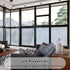 VELIMAX 1/2-Inch Reeded Frosted Glass Window Film, Non-Adhesive Privacy Film, 3D Window Decals for Bathroom Living Room