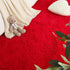 LOCHAS Ultra Soft Indoor Modern Area Rugs, Fluffy Living Room Carpets for Children Bedroom, 3x5 Feet, Red