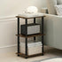 3-Tier Furinno Turn-N-Tube Storage Shelves, Open Frame Book Shelf, Standing Corner Shelf, Toolless Assembly, Open