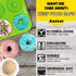 Anaeat 2 Pack Donut Pan Silicone Baking Mold, Non-Stick for 6 Full-Size Donuts, Easy Clean and Dishwasher Safe.