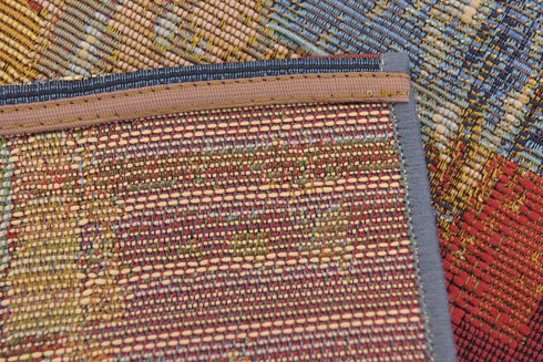 Unique Loom Outdoor Modern Collection Area Rug - Baja, 2' 2" x 3' 1" Rectangle, Multi/Beige for Outdoor Spaces