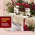 Set 2 Klikel Train Stocking Hanger of - Shiny Silver Metal Christmas Stocking Holder for Fireplace Mantle - Heavy Duty