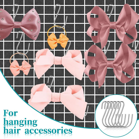 60 PCS S Hooks for Hanging, Mini Metal Hanging Hooks, S Shaped Iron Wire Hook Hanger for Jewelry, Kitchenware, Silver