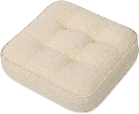 GOFORIT Chair Cushions,Tufted Shredded Memory Foam Chair Pads, Non-Slip Seat Cushions with Removable