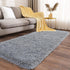 Soft Runner Rugs for Bedroom Hallways, 2x6 Grey Fluffy Shag Throw Area Rug Non Slip for Bedside Dorm Living Room