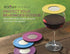 Drink Tops Ventilated Silicone Wine Glass Covers - Weighted Outdoor Glass Protectors, BPA Free - 4 Pack