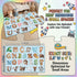 2.5x4 Kids Rugs for Playroom - Feet ABC Rug for Toddler Children Educational Learning Animal, Alphabet Rug Kids Play