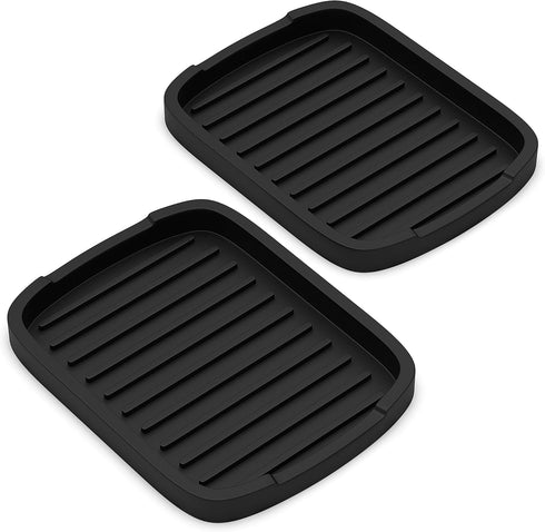 ZAPPOWARE Silicone Sponge Holder -soap Tray - 5.9" X 4.33" Set -2pcs