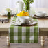 DII Buffalo Check Collection Classic Farmhouse Table Runner, 14x72, Antique Green