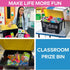 19" 11.5" 11" Fun Express Large Plastic Toy Treasure Chest - Premium Classroom Storage Prize Box for Teachers |