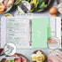 Recipe 3 Ring Binder 8.5x9.5, Organizer Set with 25 Slot Pages, 50 Recipe Cards, 6 Divider Pages