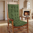 OVOV Thick Rocking Chair Cushion Warm Tufted Rocking Chair Pads Set of