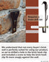 NACETURE Brick Hook Clips (8 Pack) - Fits 2-1/4 to 2-2/5 Inch Bricks, Requires More Than 1/8” Brick Wall Cement Gap