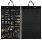 Hanging Earring Holder Organiser, Brooch Pin Display Board with 150 Slots for up to 300 Pairs of Earrings/Pins, Storage