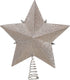 13.5-inch Star Treetop with Ivory Pearls and Platinum Glass Glitter by Kurt Adler