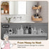 2 Pack GRANNY SAYS Wicker Corner Shower Caddy Hanging, Shower Shelf for Inside Showers, Adhesive Shelves for Bathroom