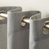Loha Linen Grommet Top Curtain Panel Pair by Exclusive Home, 54"x108", Dove Grey