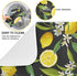 ALAZA Yellow Lemon on Black Dish Drying Mat for Kitchen Ccounter Absorbent Microfiber Small Drying Pad Dish mats for Kitchen Countertops 16 x 18 Inch