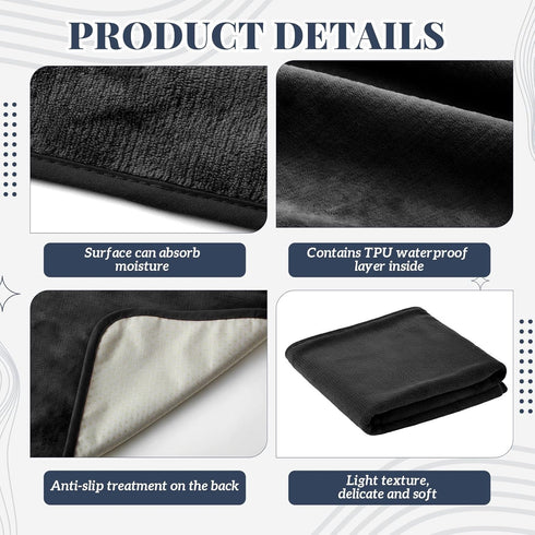 Fanfanwin 1 72 34 Pcs Couples Waterproof Mat x in Lover Reusable Stainproof Blanket Quiet Easy Use Mattress Protector