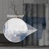 ArtSocket Shower Curtain, Gray Contemporary Blue and Grey Abstract Painting, 72 x 72 Inches, Waterproof