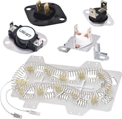 BlueStars Samsung Dryer Heating Element DC47-00019A, DC96-00887A, DC47-00016A, DC47-00018A, DC32-00007A for