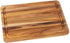 Lipper International 7215 Teak Wood Edge Grain Kitchen Cutting and Serving Board, Small, 12" x 9"
