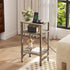 3 Asgolion Tier End Table with Storage and Fast Charging Station, Tall Narrow Nightstand with Type C and USB Port