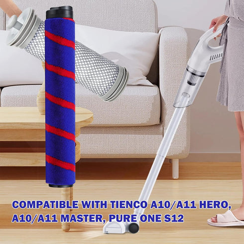 SaferCCTV Replacement Filter Compatible with Tineco A10 A11 Hero/Master Vacuum Cleaner 2 Pack Pre Filter with Roller