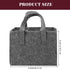 6 Bottle Wine Carrier Tote, Reusable Grocery Bags for Travel, Camping, Picnic, Grey