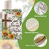 With God All Things Are Possible Christian Decorative Garden Flag | Religious Cross Sunflower Outdoor Décor